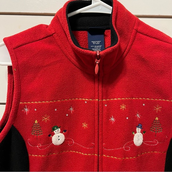 Vintage Christmas Embroidered Vest - Picture 4 of 5